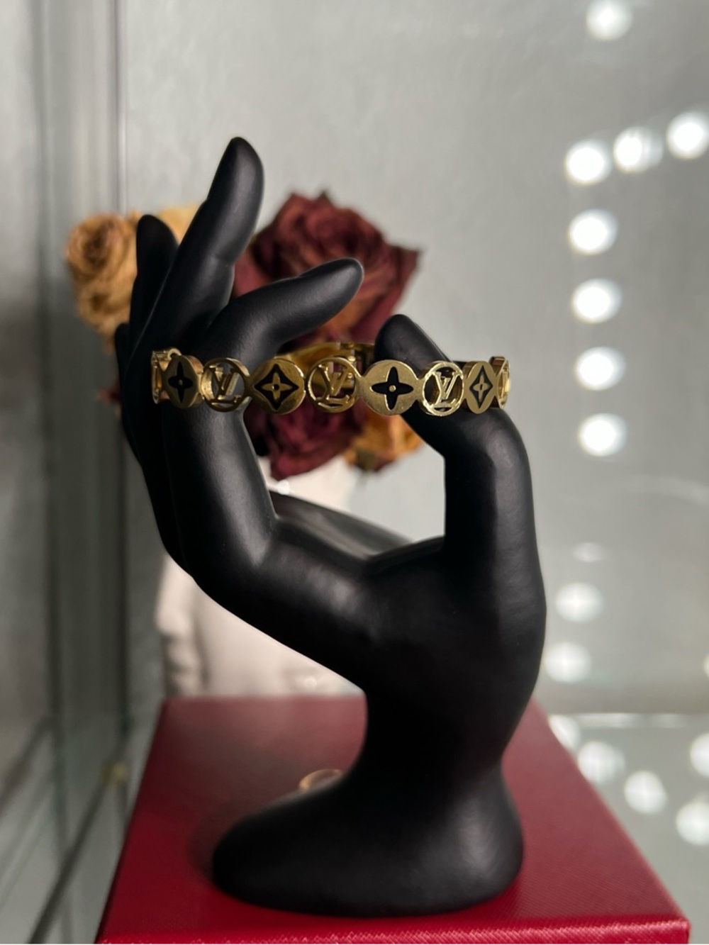 Gold & black bangle